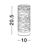 Table lamps - Luces Exclusivas BARRA Table white 1xE14 max 5W LE43437 - product 2