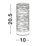 Table lamps - Luces Exclusivas BARRA Table black 1xE14 max 5W LE43438 - product 3