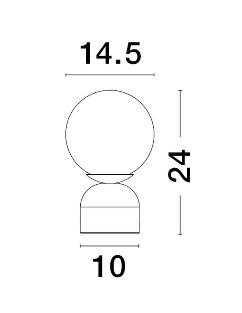 Nightlights - Luces Exclusivas ORILLA Table white 1xE14 max 12W LE43440 - product kolory-swiatla.pl 3