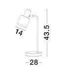 Desk lamps - Luces Exclusivas FRESNILLO Table gold and gold shades 1xE14 max 5W LE43442 - product 2