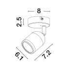 Bathroom wall lamps - Luces Exclusivas ACALAN Wall Bathroom IP44 black 1xE27 max 10W LE43447 - product 2
