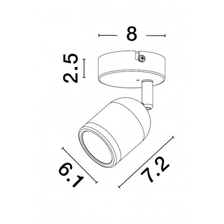 Luces Exclusivas ACALAN Ścienna Łazienkowa IP44 czarny 1xE27 max 10W LE43447