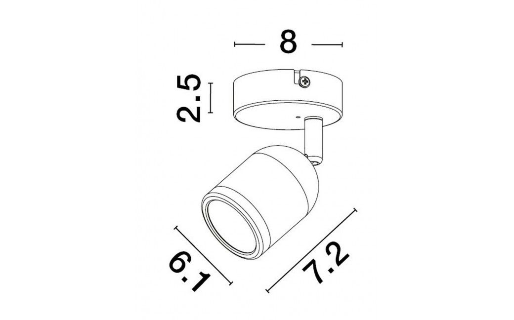 Luces Exclusivas ACALAN Ścienna Łazienkowa IP44 biały 1xGU10 max 10W LE43448