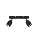 Bathroom ceiling lamps - Luces Exclusivas ACALAN Wall Bathroom IP44 black 2xGU10 max 10W LE43449 - product 1