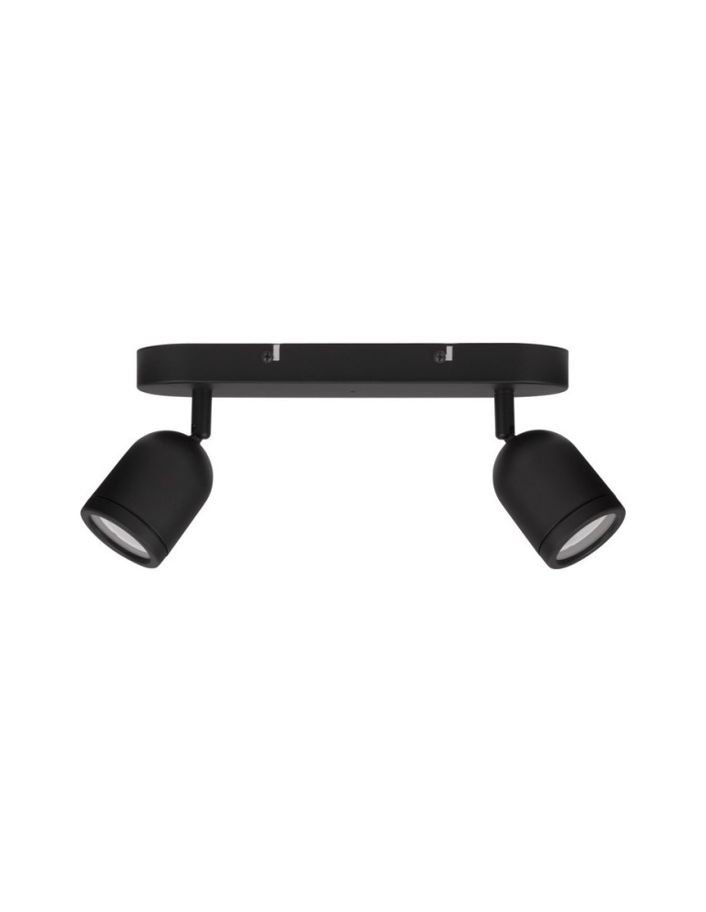 Bathroom ceiling lamps - Luces Exclusivas ACALAN Wall Bathroom IP44 black 2xGU10 max 10W LE43449 - product kolory-swiatla.pl 1