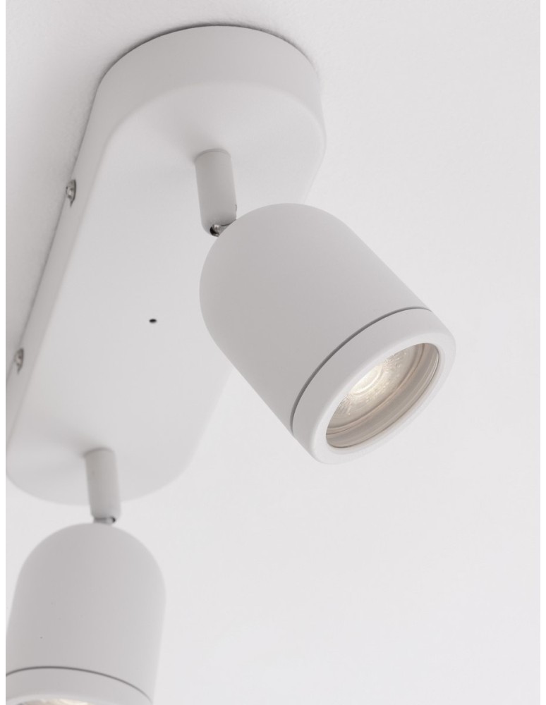 Bathroom ceiling lamps - Luces Exclusivas ACALAN Wall Bathroom IP44 white 2xGU10 max 10W LE43450 - product kolory-swiatla.pl 2