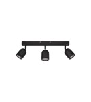 Bathroom ceiling lamps - Luces Exclusivas ACALAN Wall Bathroom IP44 black 3xGU10 max 10W LE43451 - product 1