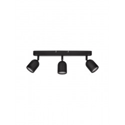 Luces Exclusivas ACALAN Ścienna Łazienkowa IP44 czarny 3xGU10 max 10W LE43451