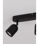 Bathroom ceiling lamps - Luces Exclusivas ACALAN Wall Bathroom IP44 black 3xGU10 max 10W LE43451 - product 2
