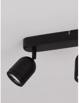 Luces Exclusivas ACALAN Ścienna Łazienkowa IP44 czarny 3xGU10 max 10W LE43451 - produkt 2