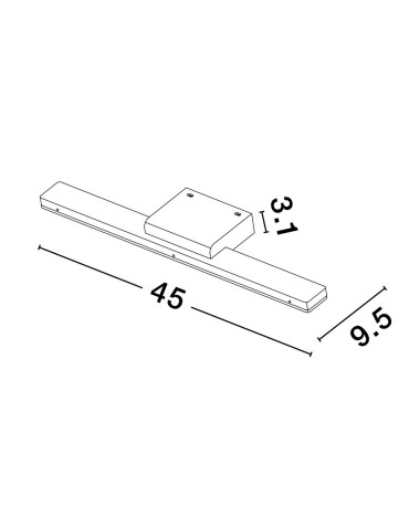 Luces Exclusivas ACANOA Ścienna Łazienkowa IP44 biały 1xLED max 12W 3000K LE43455 - produkt 2