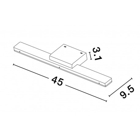 Luces Exclusivas ACANOA Ścienna Łazienkowa IP44 biały 1xLED max 12W 3000K LE43455