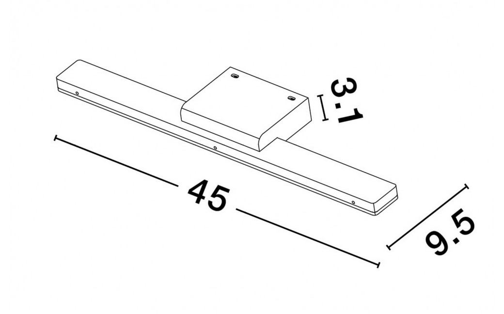 Luces Exclusivas ACANOA Ścienna Łazienkowa IP44 biały 1xLED max 12W 3000K LE43455