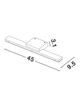 Luces Exclusivas ACANOA Ścienna Łazienkowa IP44 szary i odcienie szarości 1xLED max 12W 3000K LE43456 - produkt 2