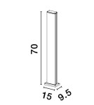 Lampy ogrodowe stojące - Luces Exclusivas ACATAN Zewnętrzna Stojąca IP54 czarny 1xLED max 12W 3000K LE73501 - produkt 2