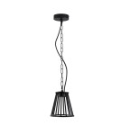 Pendant lamps - Luces Exclusivas ACEVES Outdoor Pendant IP65 black 1xLED max 6W 3000K LE73511 - product 1