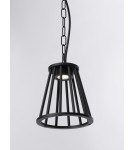 Pendant lamps - Luces Exclusivas ACEVES Outdoor Pendant IP65 black 1xLED max 6W 3000K LE73511 - product 2