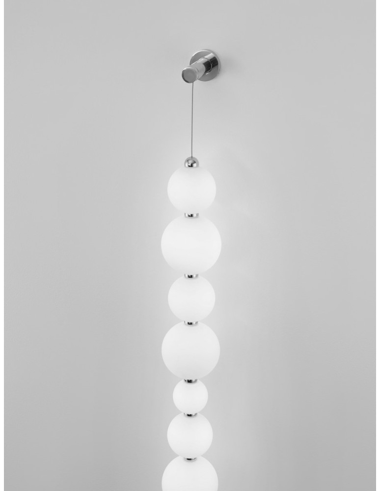 Wall lamps - Luces Exclusivas MOCA Wall-mounted Modern Silver and silver shades 1xLED max 42W 3000K LE43467 - product kolory-swiatla.pl 2