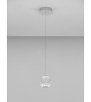 Pendant lamps - Luces Exclusivas CANA Pendant Modern silver and silver tones 1xLED max 6W 3200K LE43471 - product 2