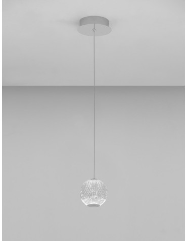 Luces Exclusivas CANA Pendant Modern silver and silver tones 1xLED max 6W 3200K LE43471 - product 2