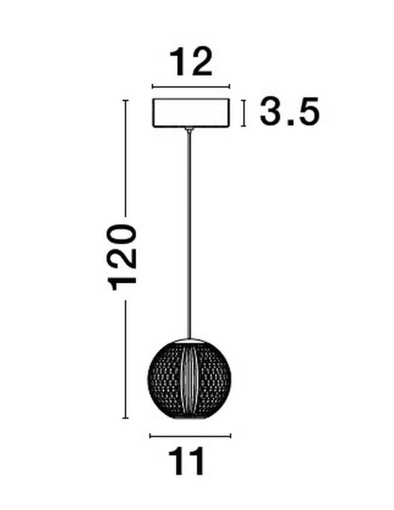 Lampy wiszące - Luces Exclusivas CANA Wisząca Nowoczesna srebrny i odcienie srebra 1xLED max 6W 3200K LE43471 - produkt kolory-swiatla.pl 5