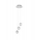 Luces Exclusivas CANA Wisząca Nowoczesna srebrny i odcienie srebra 1xLED max 16W 3200K LE43472