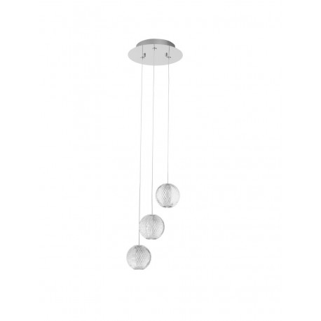 Luces Exclusivas CANA Wisząca Nowoczesna srebrny i odcienie srebra 1xLED max 16W 3200K LE43472