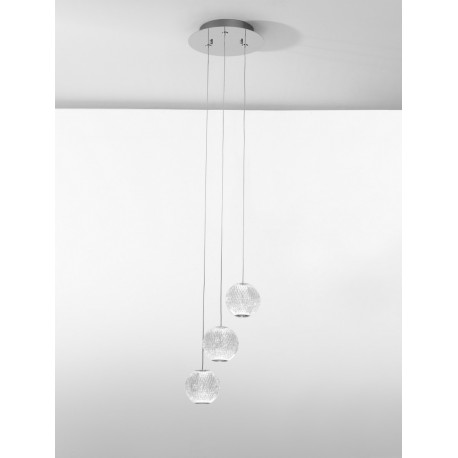 Luces Exclusivas CANA Wisząca Nowoczesna srebrny i odcienie srebra 1xLED max 16W 3200K LE43472