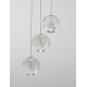 Luces Exclusivas CANA Wisząca Nowoczesna srebrny i odcienie srebra 1xLED max 16W 3200K LE43472
