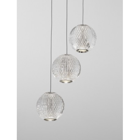 Luces Exclusivas CANA Wisząca Nowoczesna srebrny i odcienie srebra 1xLED max 16W 3200K LE43472