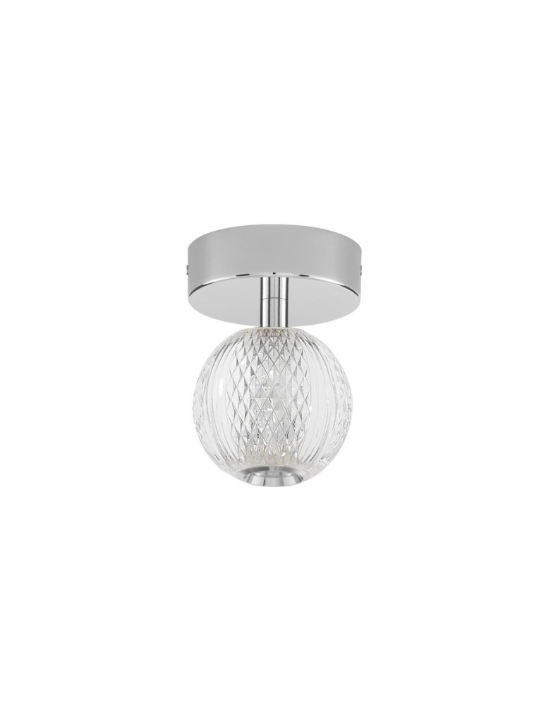 Ceiling lamps - Luces Exclusivas PONCE Ceiling Modern silver and silver shades 1xLED max 6W 3200K LE43474 - product kolory-swiatla.pl 1