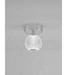 Ceiling lamps - Luces Exclusivas PONCE Ceiling Modern silver and silver shades 1xLED max 6W 3200K LE43474 - product 2