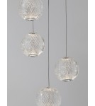 Pendant lamps - Luces Exclusivas CANA Pendant Modern silver and silver tones 1xLED max 26W 3200K LE43475 - product 2