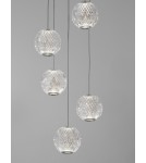 Pendant lamps - Luces Exclusivas CANA Pendant Modern silver and silver tones 1xLED max 26W 3200K LE43475 - product 5