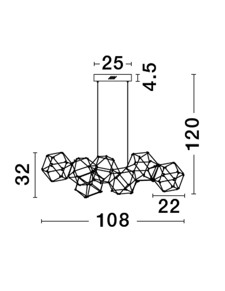 Pendant lamps - Luces Exclusivas ASIS Pendant Modern Gold and Shades of Gold 1xLED max 34W 3000K LE43477 - product kolory-swiatla.pl 2