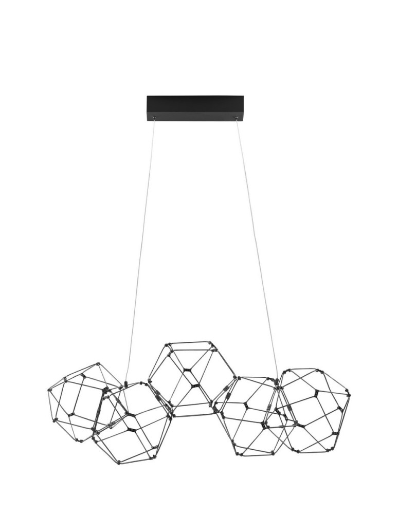Pendant lamps - Luces Exclusivas ASIS Pendant Modern Black 1xLED max 25W 3000K LE43478 - product kolory-swiatla.pl 1