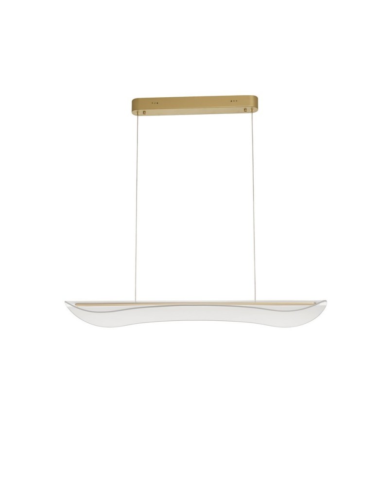 Lampy wiszące - Luces Exclusivas COLIMA Wisząca Nowoczesna złoty i odcienie złota 1xLED max 34W 3000K LE43482 - produkt kolory-swiatla.pl 1