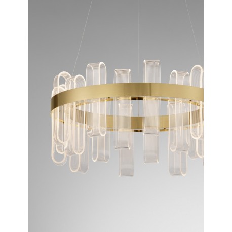 Luces Exclusivas BAJA Wisząca Nowoczesna złoty i odcienie złota 1xLED max 81W 3000K LE43483