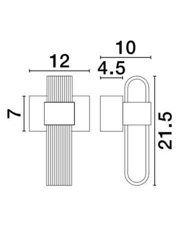 Luces Exclusivas BAJA Wall-mounted Modern Gold and shades of gold 1xLED max 10W 3000K LE43485 - product 2
