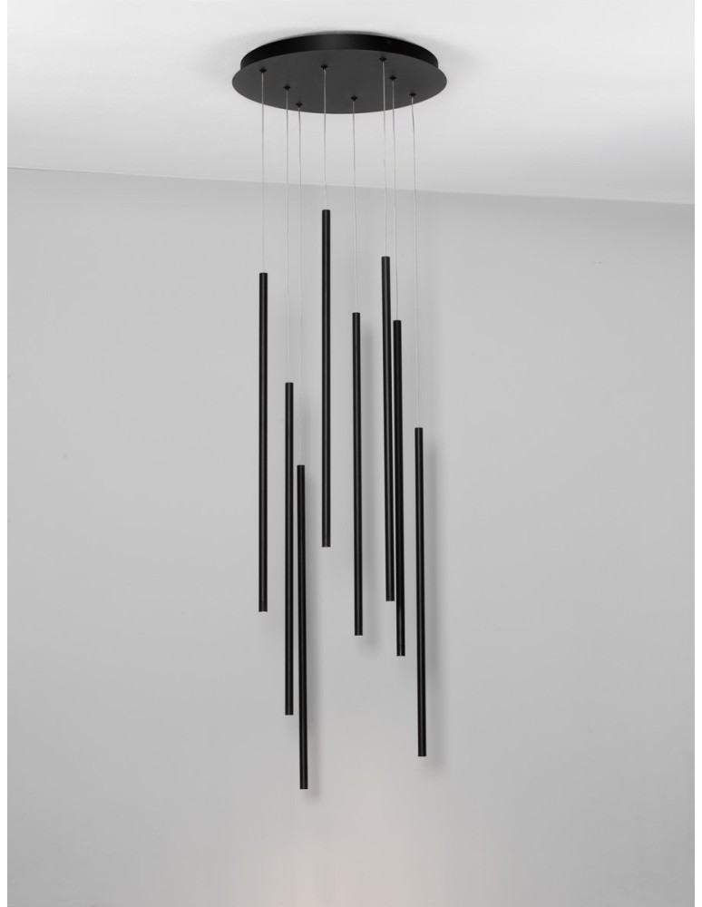 Lampy wiszące - Luces Exclusivas BUGA Wisząca Nowoczesna czarny 1xLED max 40W 3000K LE43486 - produkt kolory-swiatla.pl 2