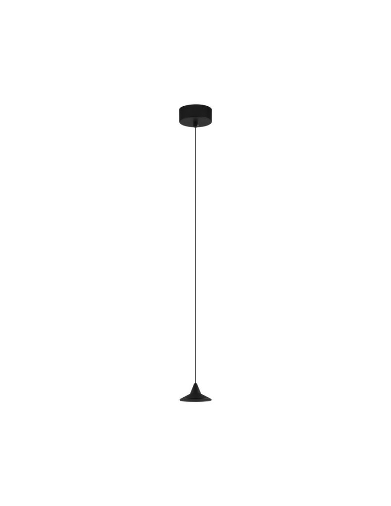 Pendant lamps - Luces Exclusivas ACULA Pendant Modern Black 1xLED max 6W 3000K LE43491 - product kolory-swiatla.pl 1