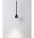 Single pendant lamps - Luces Exclusivas SITGES Pendant Modern Black 1xLED max 6W 3000K LE43497 - product 2