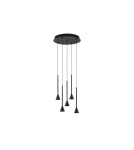 Pendant lamps - Luces Exclusivas SITGES Pendant Modern Black 1xLED max 27W 3000K LE43498 - product 1