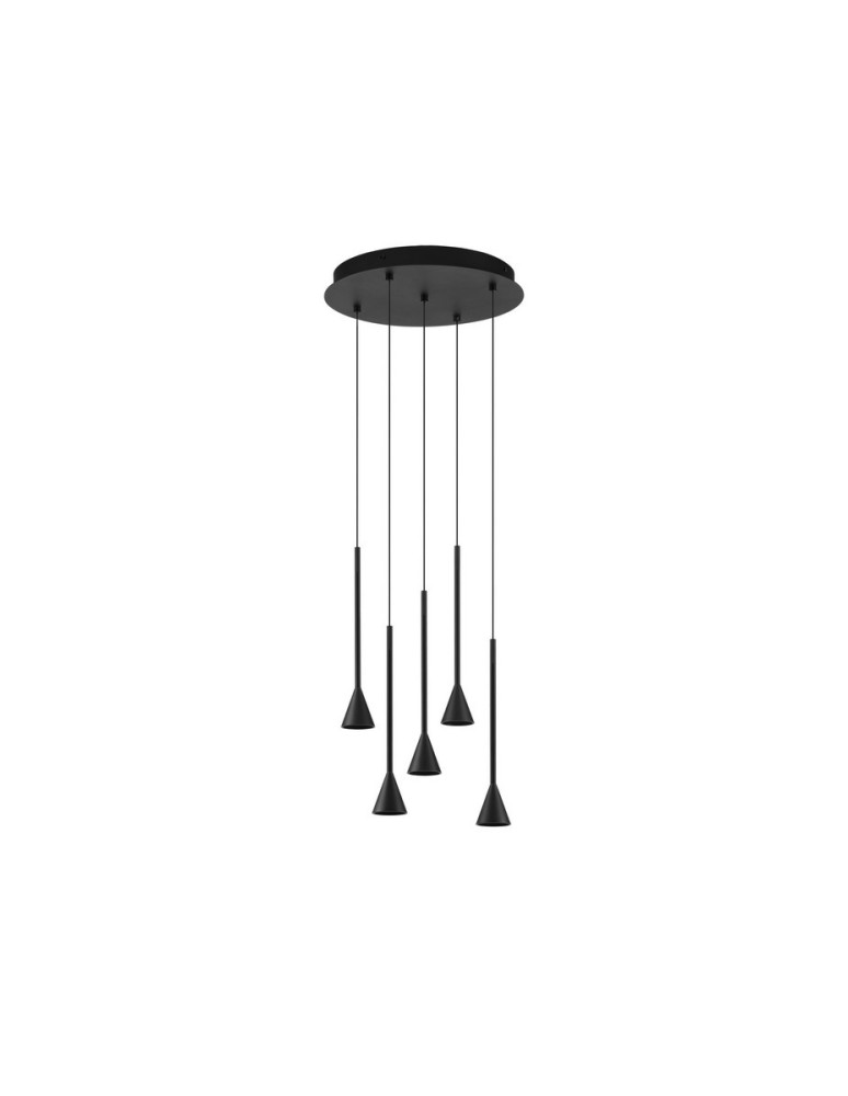 Pendant lamps - Luces Exclusivas SITGES Pendant Modern Black 1xLED max 27W 3000K LE43498 - product kolory-swiatla.pl 1