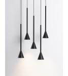 Pendant lamps - Luces Exclusivas SITGES Pendant Modern Black 1xLED max 27W 3000K LE43498 - product 2