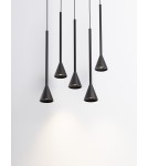 Pendant lamps - Luces Exclusivas SITGES Pendant Modern Black 1xLED max 27W 3000K LE43498 - product 3