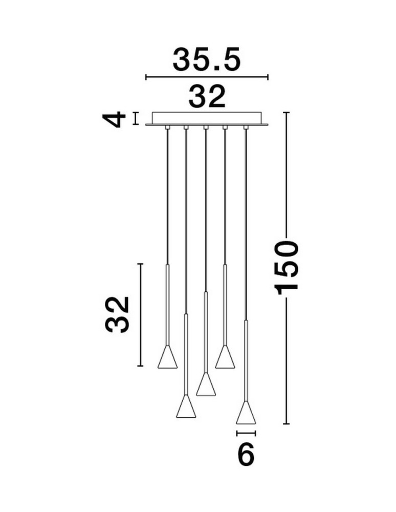 Lampy wiszące - Luces Exclusivas SITGES Wisząca Nowoczesna czarny 1xLED max 27W 3000K LE43498 - produkt kolory-swiatla.pl 4