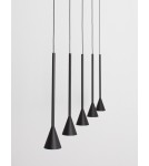 Pendant lamps - Luces Exclusivas SITGES Pendant Modern Black 1xLED max 27W 3000K LE43499 - product 2