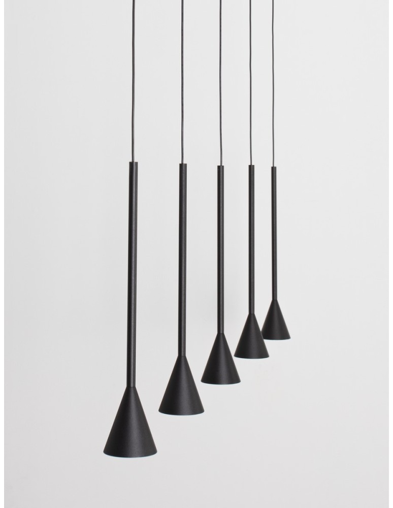Pendant lamps - Luces Exclusivas SITGES Pendant Modern Black 1xLED max 27W 3000K LE43499 - product kolory-swiatla.pl 2