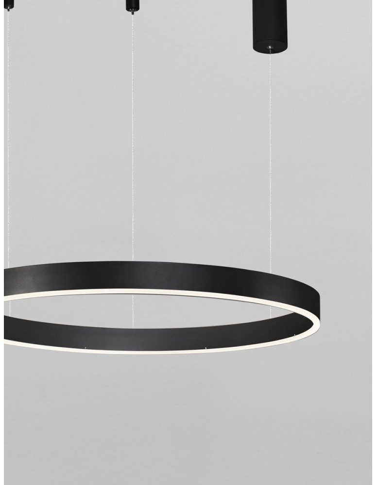 Pendant lamps - Luces Exclusivas JACA Pendant Modern Black 1xLED max 40W 2700-6000K LE43500 - product kolory-swiatla.pl 2